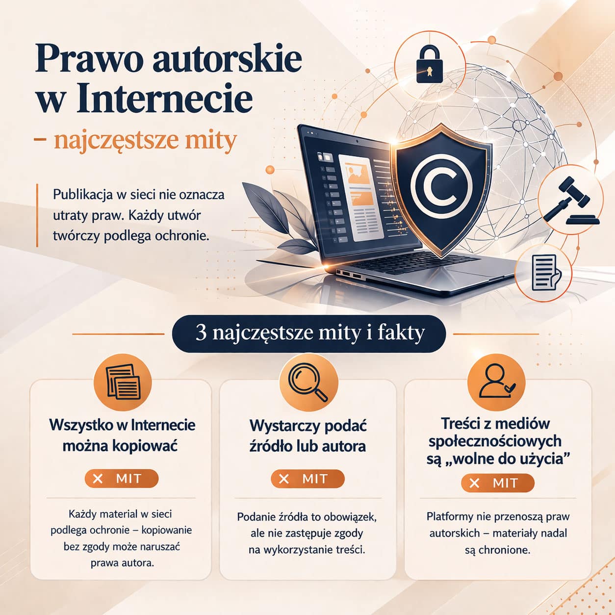 Prawo autorskie w&nbsp;internecie – obalamy najpopularniejsze mity